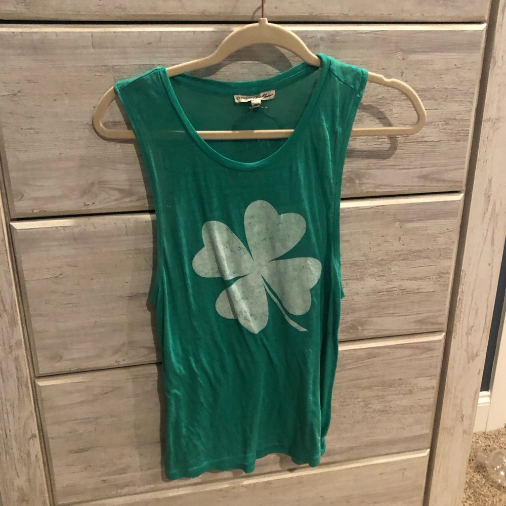 Kelly Green Shamrock Tanktop ☘️